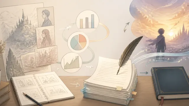 小説の作品全体、1話、1シーンの文字数を記録して目標を見直すノート
